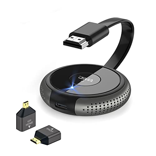 Trasmettitore e ricevitore HDMI senza fili, Plug & Play 50 m, portatile 2.4G/5G 1080P, Wireless HDMI Extender Kit per desktop, PC, TV Box, PS5/4 to TV/Monitor/Projector