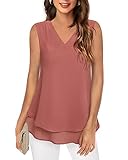 Women Blouses Elegant Casual Messic Sleeveless Blouses for Women Business Casual Work Tops for Women