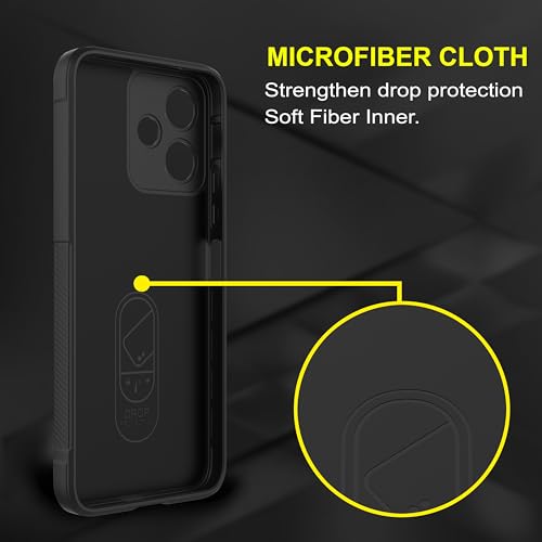 Image of Zapcase Back Case Cover for Poco M6 Pro 5G | Compatible for Poco M6 Pro 5G Back Cover | Liquid Silicon Magic Case with Camera Protection | Black