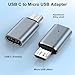 USB C to Micro USB Adapter, 5Pack USB Type C Female to Micro USB Male Convert Connector USB C to Micro B 2.0 Charge & Data Sync for Samsung Galaxy S7 Edge S7 S6 J7 Nexus 5 6 Note 5,Micro USB Devices