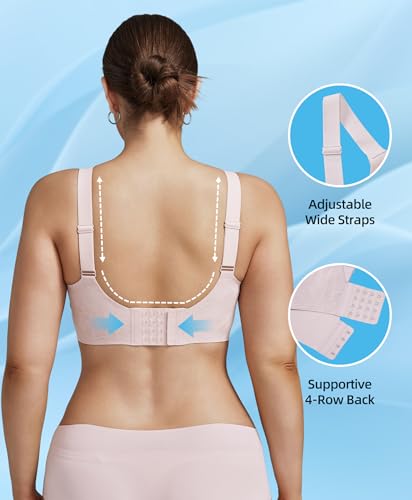 Image of Women's Wireless Minimizer Bra Full Coverage Seamless Support