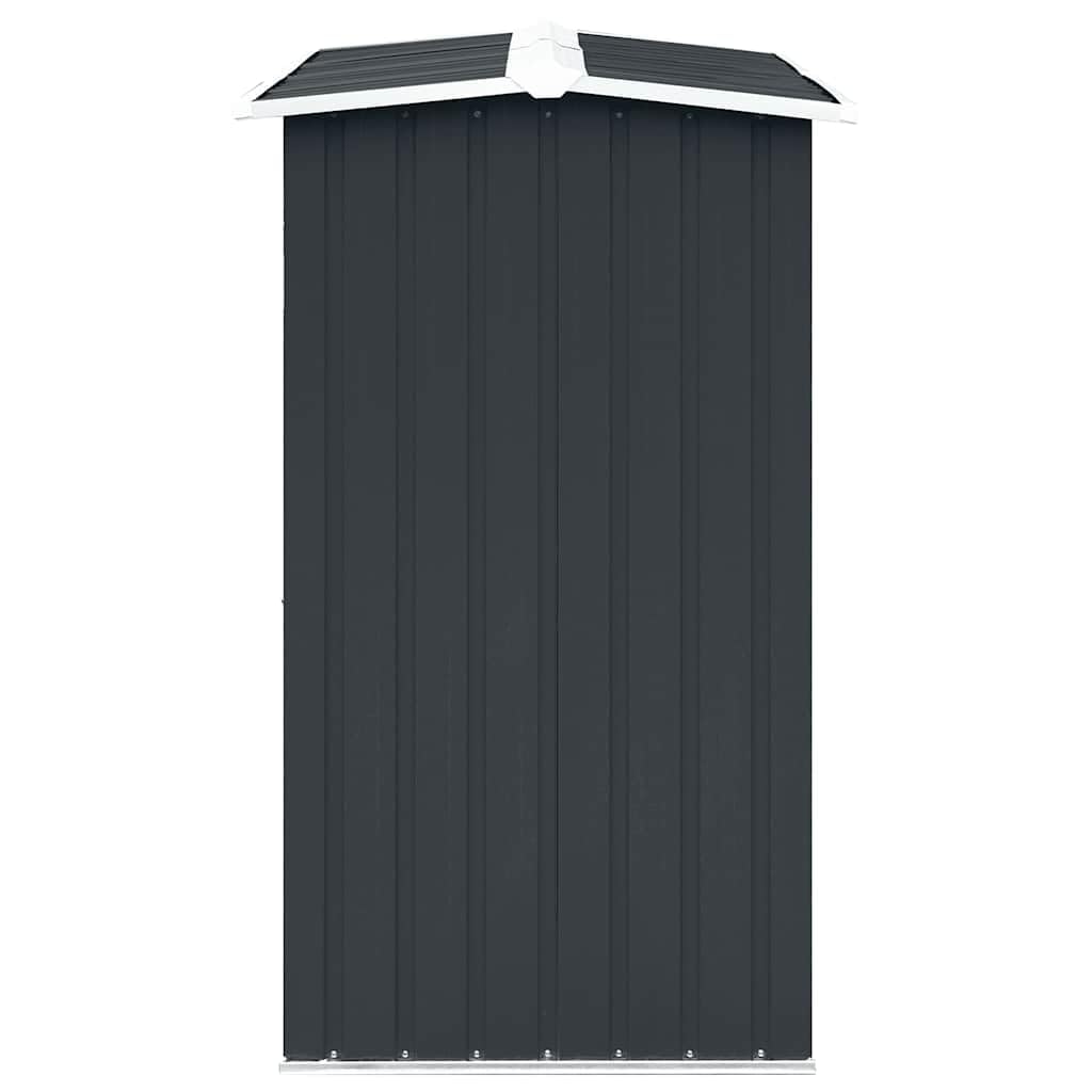 vidaXL Caseta de Jardín para Leña Acero Galvanizado Soporte Almacenaje Terraza Patio Estructuras Organizadores Duradera Resistente Gris 172x91x154cm