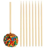 120 Pcs Bamboo Skewers,5 mm 7 inches, Wooden Skewer for Corn Dog, Corn Cob, Caramel Candy Apple Sticks, Lollipop, Kabob, Grill, Appetizers, Natural Wooden Barbecue Kebob Skewer Sticks