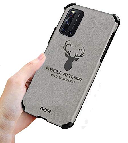 MOBITUSSION Shockproof Silicone Flexible Deer Back Cover for Vivo V19 (Grey) (B08L7PD63L) Amazon Price History, Amazon Price Tracker