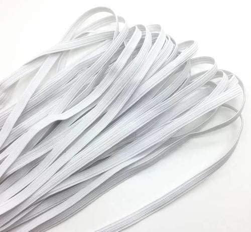 YOOKO® Elastic Rubber String Band (10 Meters, 1/4 inch) for Tailoring, Sewing, Mask Making, Fashion Designing, Boutique, Stitching (1/4 Inch - 20 Meter) 1
