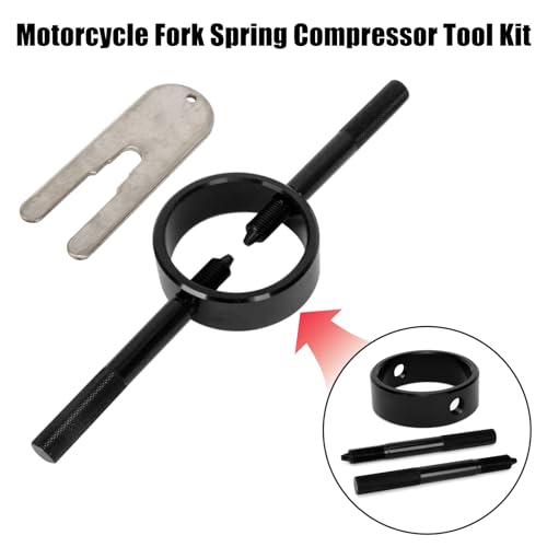 Image of Motorcycle Fork Service Tool Kit - PSLER Fork Spring Compressor, Oil Level and Damper Rod Bleed Tool