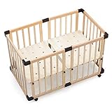 RiZKiZ 木製ベビーベッド 120×70cm