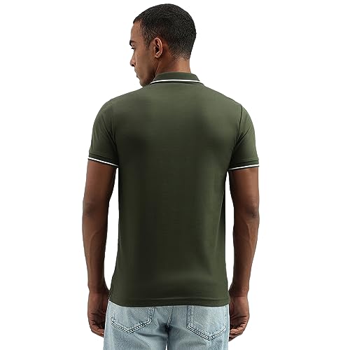 Image of United Colors of Benetton Men Cotton Blend Polo Regular Fit Shirt