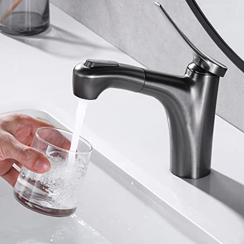 Grifería monomando de latón cromado con caño extraíble para agua caliente 7