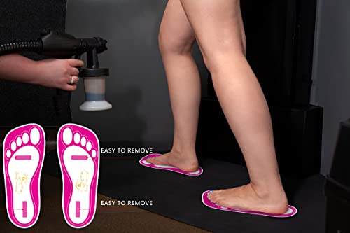 120 Pairs(240 Feets) Disposable Tanning Feet Pads Sunless Airbrush Spray Tent Protect Foot Shaped Spray Tan Sandals - Thumbnail 5