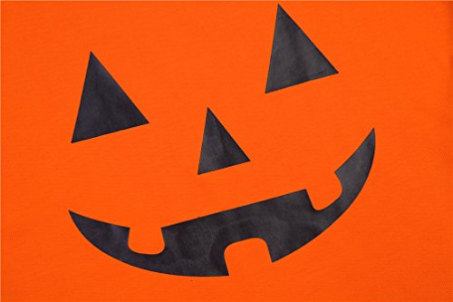 Gsvibk Womens Halloween Sweatshirts Halloween Pumpkin Face Long Sleeve Sweatshirts Off Shoulder Halloween Shirts 97-Orange M #TOP2