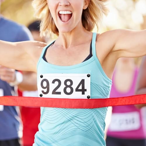 Startnummernhalter, 8 Stück Startnummernband Startnummer Magnete, Startnummernbefestigung Magnetische Startnummernbefestigung zum Einsatz Feste Match Nummer