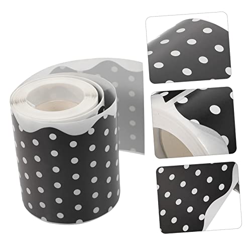 BESTOYARD 2 Rolos De Adesivos De Borda Decoração Branca Guarnição Do Quadro De Avisos Adesivos Adesi