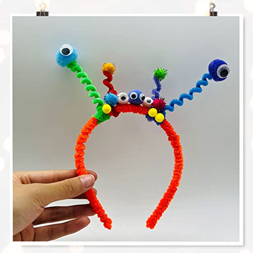 Bandeau en plastique rigide licorne,Bandeau licorne,Les enfants peuvent faire leurs propres travaux manuels et laisser libre cours à leur imagination,Accessoires de coiffe DIY (10 pièces) Cover