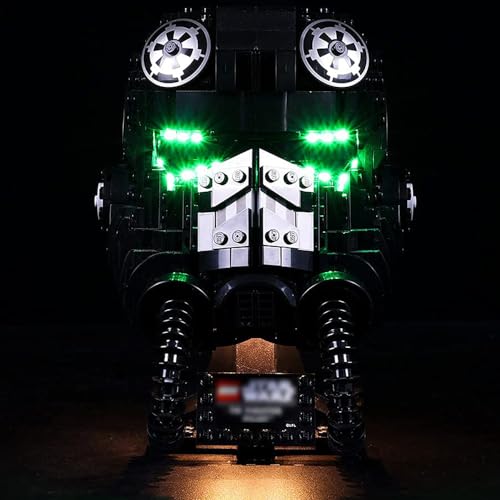Kyglaring LED Lighting Kit for Lego 75274 Tie Fighter Pilot Helmet Building Set (No Model) - Lights Set Compatible with Lego Star Wars 75274 Set - Without Building Set(Standard Version)