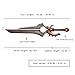 Sword fort Carbon Steel Shalamayne Sword Real Metal,Handmade Katana Replica Game Cosplay Props,Varian Wrynn'sSword