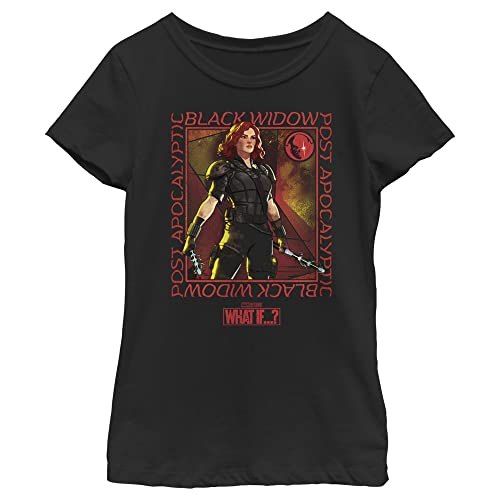 T-shirt Apocalyptic Widow pour fille - Noir, Taille M, Motif Marvel stylé