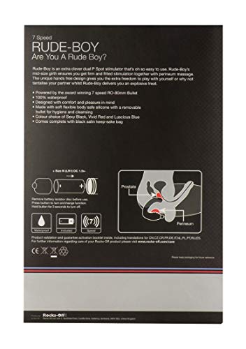 Rocks Off Rude-Boy 7, Black #TOP2