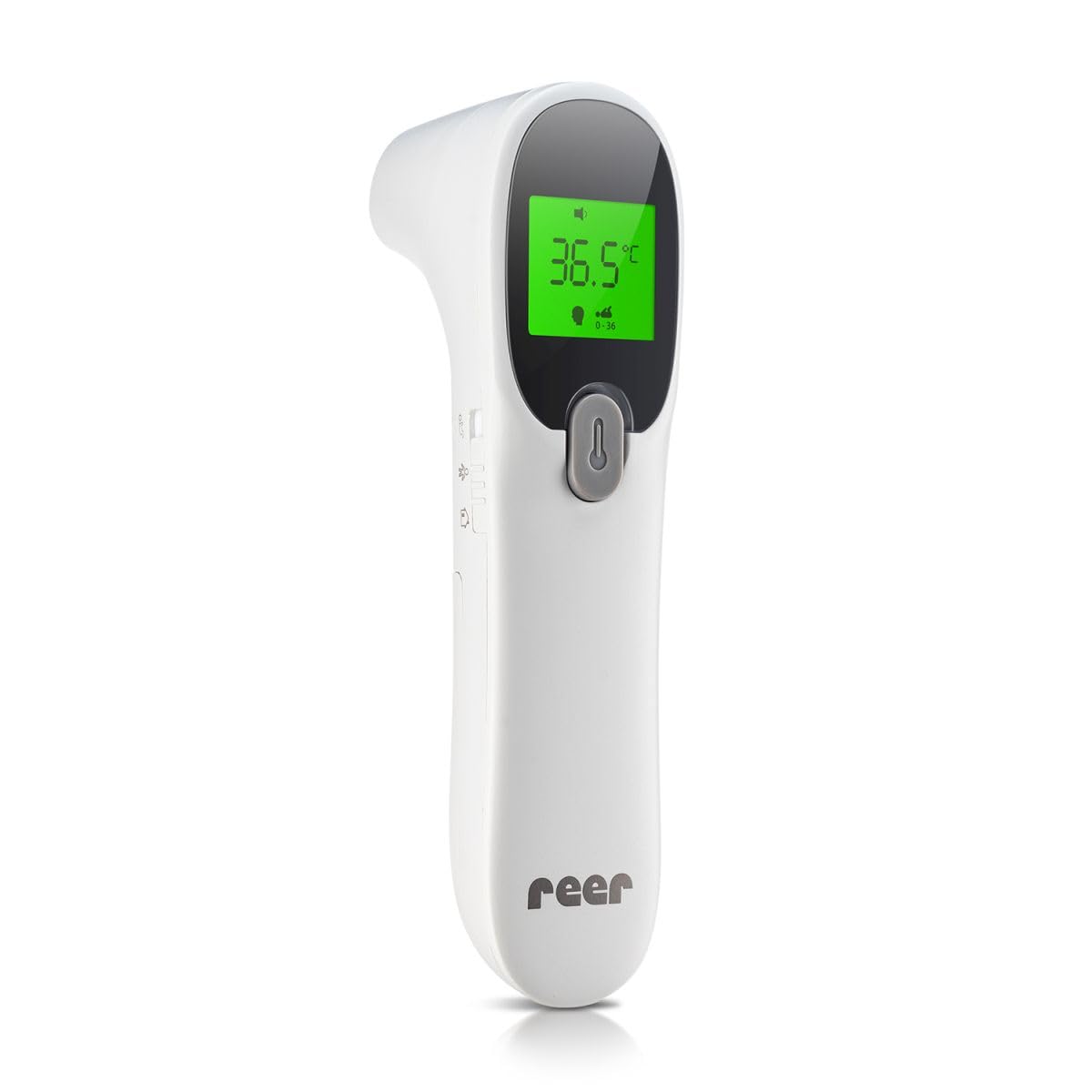 reer Colour SkinTemp 3 in 1, termometro a infrarossi senza contatto, per una misurazione accurata sulla fronte, ideale per neonati e bambini