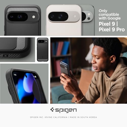 Spigen Rugged Armor Designed for Pixel 9 Case/Pixel 9 Pro Case (2024) [Hard Shell] [Military-Grade Protection] - Matte Black - image 2
