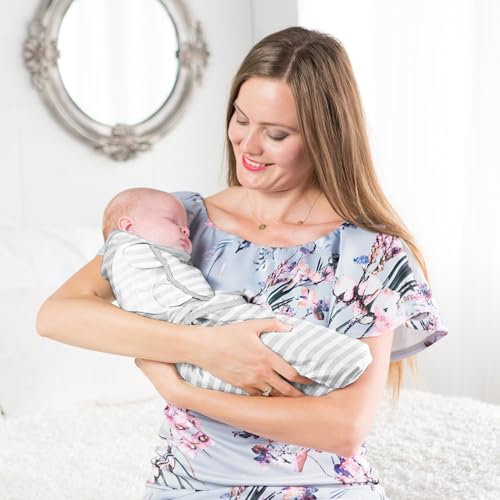Image of Mama Cheetah Preemie Swaddle Blanket with Zipper, Newborn Swaddle Sack, Baby Swaddles Sleep Sack, Baby Swaddle Wrap for Baby Boy & Baby Girl, 3-Pack