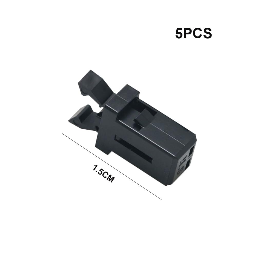 Sooyee 5er-Set Mülleimer-Verschlüsse, Schwarz, Für Touch-Deckel 10-60 Liter, Mit Verriegelung