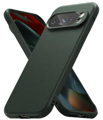 Ringke Onyx für Google Pixel 9 Pro XL Hülle [Griffig] rutschfest Anti-Fingerabdruck Stoßfest Kratzfest Passgenau Stilvolle Handyhülle mit Präzisen Kameraausschnitte - Dunkelgrün