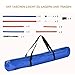 PawHut Agility-Übungs-Set Slalom-Hürden-Sprungring 3 in 1 Hundesport Trainingsplatz PE Blau+Rot