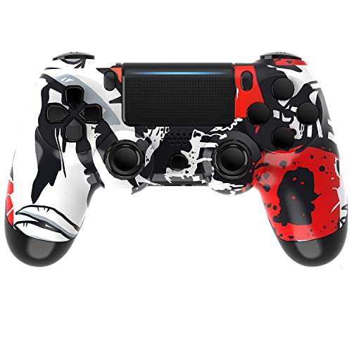 PS4 Controller Duals-hock 4 Replacement for Playstation 4 Controller Compatible with PS4/PS4 Pro/PS4 Slim Wireless Remote Control for PS4,Built-in 800mAh Battery White Camo