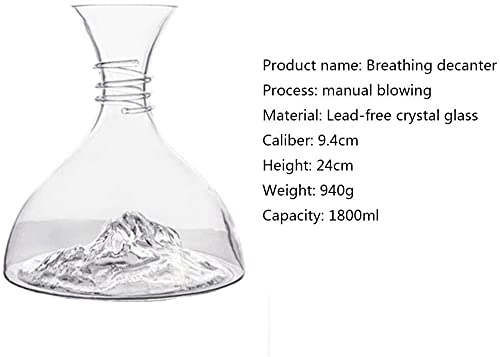 Decanter ICEBERG-decanter, rode wijnkaraf, loodvrije kristallen kist, rode wijnkaraf, wijnkaraf Wijnfles - Image 3
