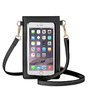 AnsTOP Small Cell Phone Purse for Women – Lightweight PU Leather Crossbody Bag for Women Mini Pouch Best Gift