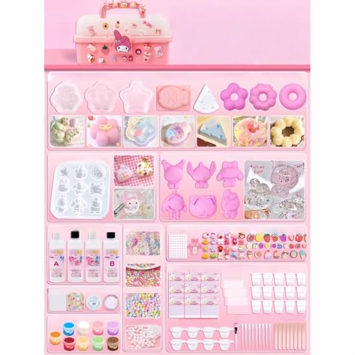 Mudfuio �X�N�C�[�Y DIY �L�b�g ���� ���� �^ �t�� �ӂ�ӂ� �p�E�_�[ �X�g���X ���� ���� �������� �q�� ��l �M�t�g �m�� ���G �V�� �I���W�i�� �쐬 �\�t�g �ޗ� �Z�b�g �A�[�g �N���t�g �V���R�[�� �s�� �y �ޗ� �p�b�N (�y