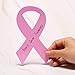 Llxieym 30 Piece Pink Ribbon Foam Breast Cancer Awareness Ribbons Foam，6 Inches Height