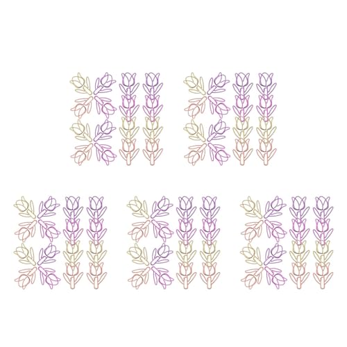 Trombones colorés en forme de tulipe Holibanna pour ne plus perdre vos feuilles de cours