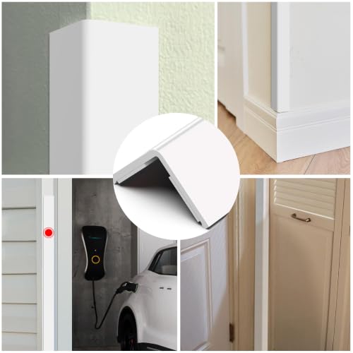 Image of Frychee Wall Corner Protector, Walls Edge Protector,Self-Adhesive Wall Corner Guards,PVC Double Side Edge Protector, Furniture Stairs Guard (2, 2.5x150cm /0.98x59.1in)