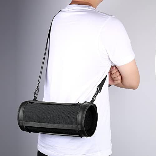 Adjustable Shoulder Strap Case for Sony SRS-XG300 Portable Wireless Bluetooth Speaker by Aenllosi (Black,only case)