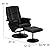 HERCULES Massaging Leather Recliner and Ottoman with Leather Wrapped Base by Hercules