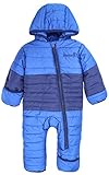 Snonook Baby Boys' & Girls' Insulated Powder Light Waterproof Snowsuit, Blue/Navy, 3/6 Months