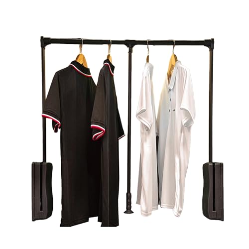 Tringle de placard rabattable latérale penderie escamotable réglable en largeur