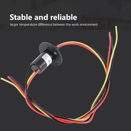 schleifring 4 wire slip ring- Schleifring 3 Drähte Wind 250RPM 15A Mini-Schleifring 3 Drähte 0 600V für Windturbinen-Stromgenerator Militärradar Mini-Mehrkanal schleifring
