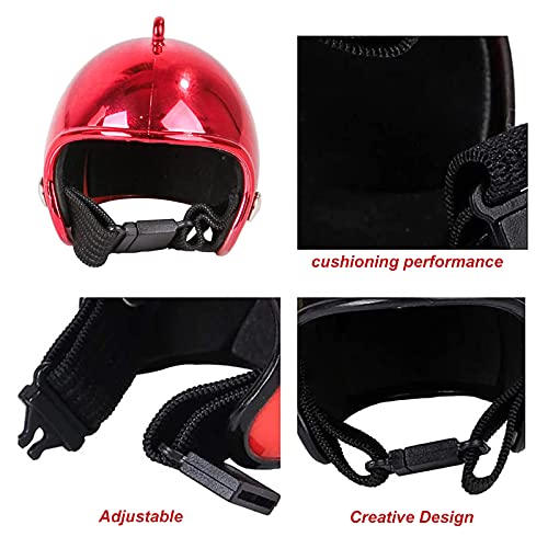 Hühnerhelm 3 Stück Kunststoff Hühnerhelm Kopfbedeckung Entzückender Helm Für Huhn Ente Vogel Und Anderes Geflüge Kopfschutz 3 Farben 4 x 4.5cm