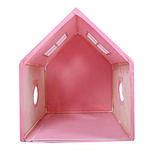 Children's Tent, Environmental Protection Cotton Canvas Child Toy Dream Castle Boy Game House (Color : Pink, Size : #1)
