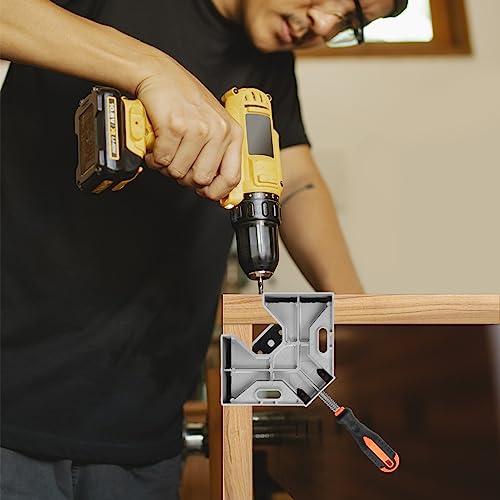 Corner Clamp for Woodworking 4PCS 90 Degree Right Angle Clamp with Adjustable Aluminum Alloy Swing Jaw, Single Handle Clamps for DIY Woodworking, Photo Framing, Welding by ISWEES - Image 7