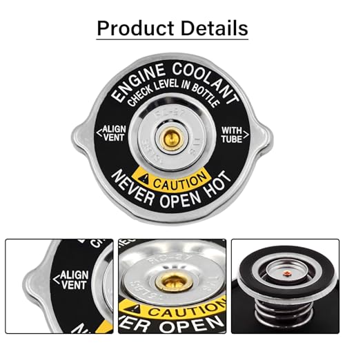 Image of Radiator Cap Replacement Fit For 1985-2002 GM Chevy Buick GMC Pontiac Vehicles, Replace 10409635 RC27 Engine Radiator Tank Cap