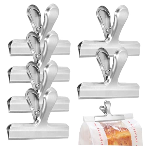 Clips acier inoxydable durables : pinces de fermeture robustes de cuisine