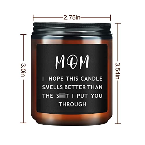 Gifts For Mom-Funny Birthday Gifts For Mom, Mothers Day Gifts From Daughter Son Christmas Stocking Stuffers For Women Gifts, Lavender Scented Candles(7Oz) #TOP1