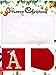 infleesh 20 Inches Monogrammed Christmas Stockings with Letters,Super Soft Christmas Stockings Large Monogram Stockings Red Letter Stockings for Christmas Holiday Xmas Gift…