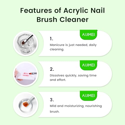Image of Nail Brush Cleaner 120ml Acrylic Nail Brush Cleaner kit for Efficient Nail Art Brush Cleaning Quick Gel Removal Suitable for Professional and Home