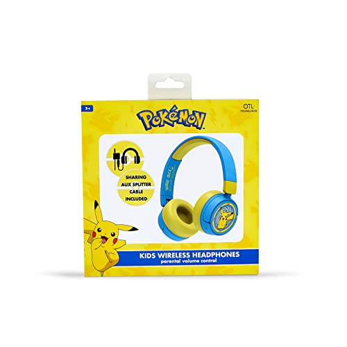 OTL Technologies PK0980 Pokemon Pikachu Kids Wireless Headphones - Blue - Image 4
