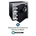 SentrySafe Fireproof and Waterproof Black Steel Home Safe with Digital Keypad Lock and Organization Trays for Money, Documents, 1.23 Cubic Feet, SFW123EU